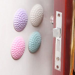 Amortisseur de porte avec surface autocollante – Lot de 4 pièces