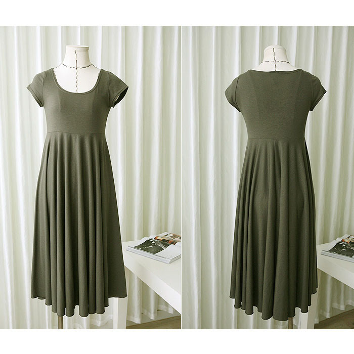 Robe souple femme enceinte, manches courtes – Robe casual été – Image 5