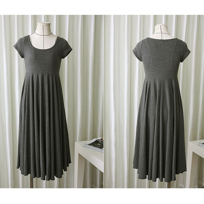 Robe souple femme enceinte, manches courtes – Robe casual été – Image 4