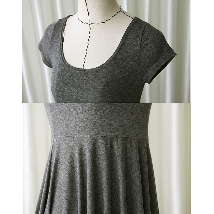 Robe souple femme enceinte, manches courtes – Robe casual été – Image 6