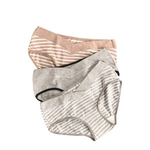 Lot de 3 culottes grossesse taille basse – Sous-vêtement femme enceinte – M, L, XL, XXL