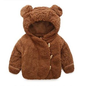 Veste bébé hiver TEDDY BEAR – Capuche épaisse, imitation fourrure