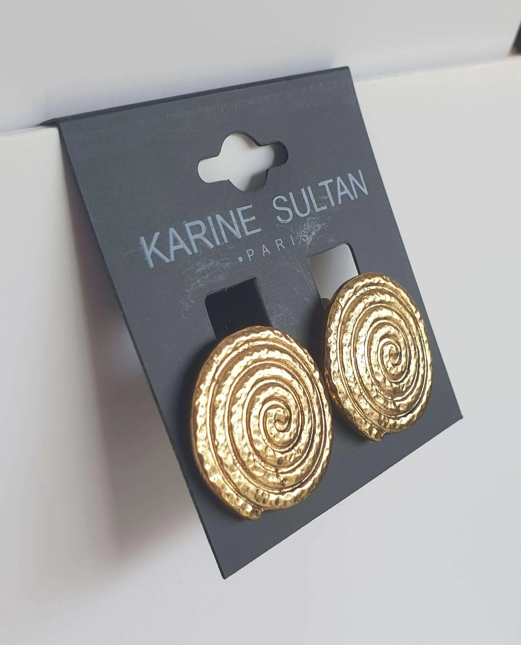 E62096 Boucles d'oreilles clips spirales spirales - Karine Sultan – Image 5
