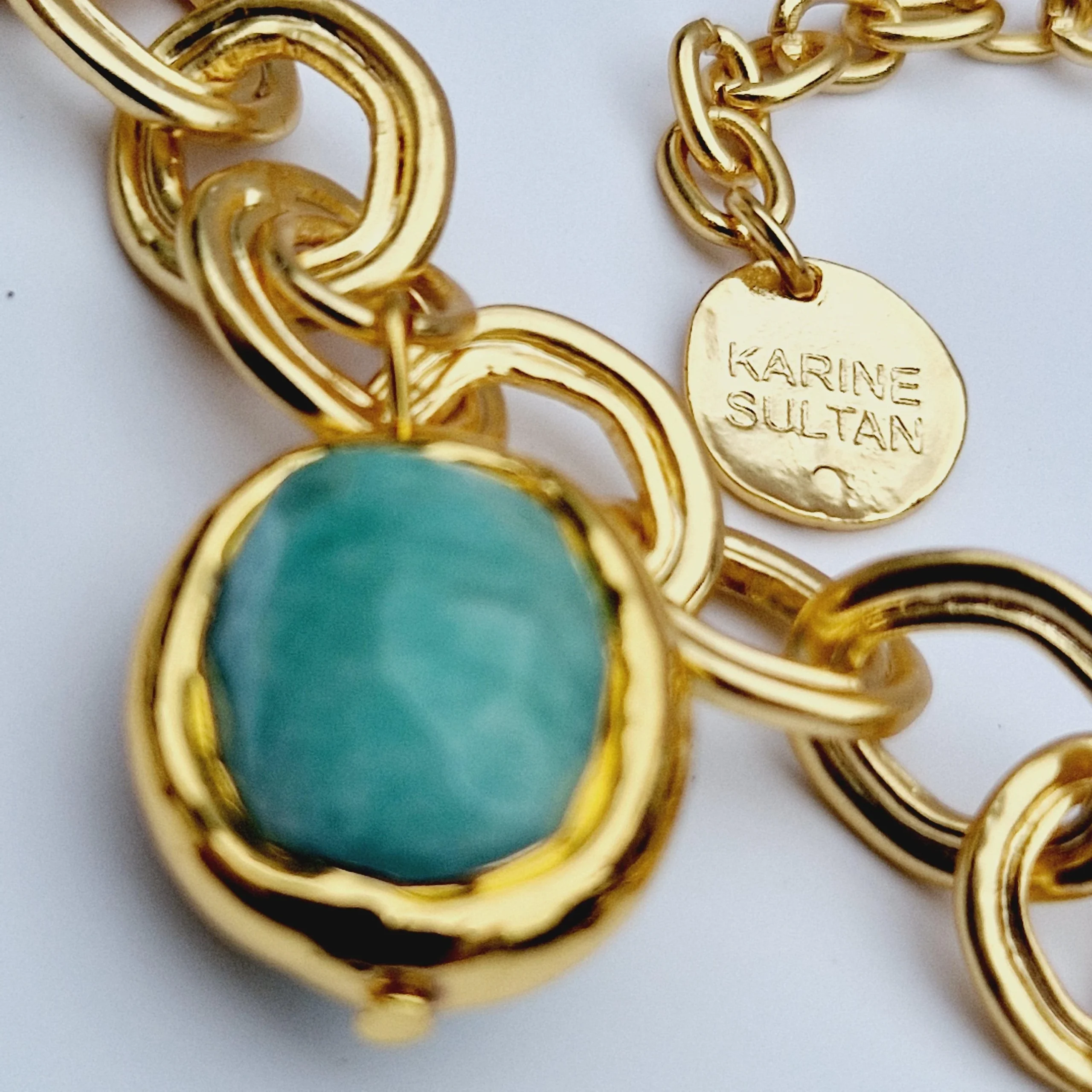 N76515 Collier amazonite - Karine Sultan – Image 3