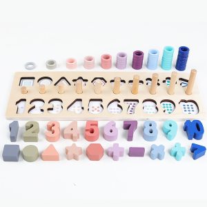 Jeu Montessori en bois – Apprendre à compter