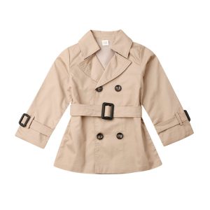 Trench-coat enfant – Veste coupe-vent fille / garçon mi-saison