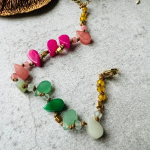Bracelet BARBADE perles gouttes multicolores