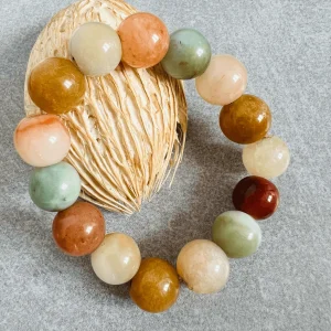 Bracelet TERRACOTTA perles 14 mm