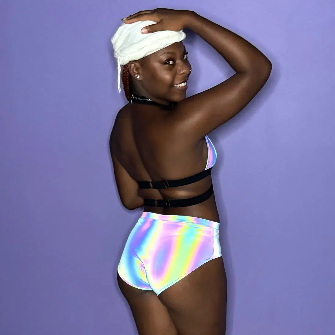 Haut de Maillot Élastique Réfléchissant Flashy – Image 5