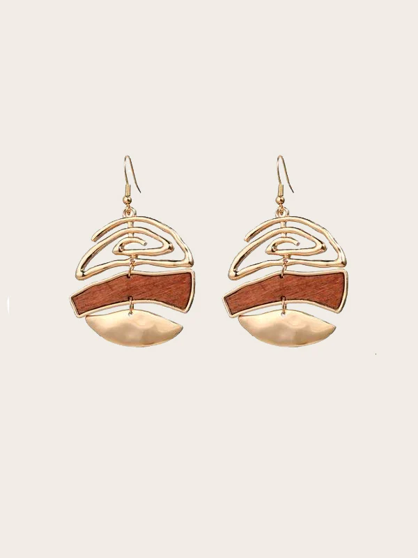 Boucles d'Oreilles en Bois Femme - Ononis