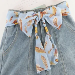 Ceinture Foulard à perles en bois - Uppsala