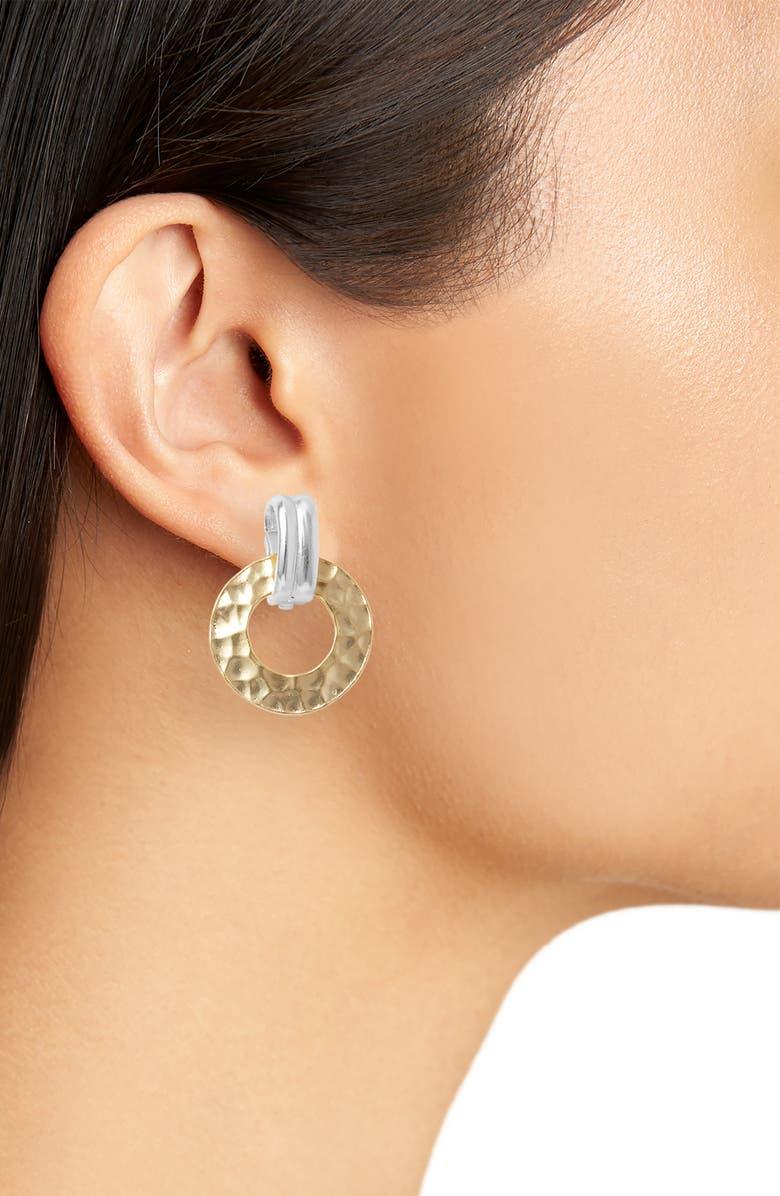 E71086 Boucles d'oreilles CLIPS martelé - Karine Sultan – Image 2