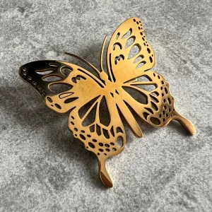 Broche dorée papillon GOLD BUTTERFLY