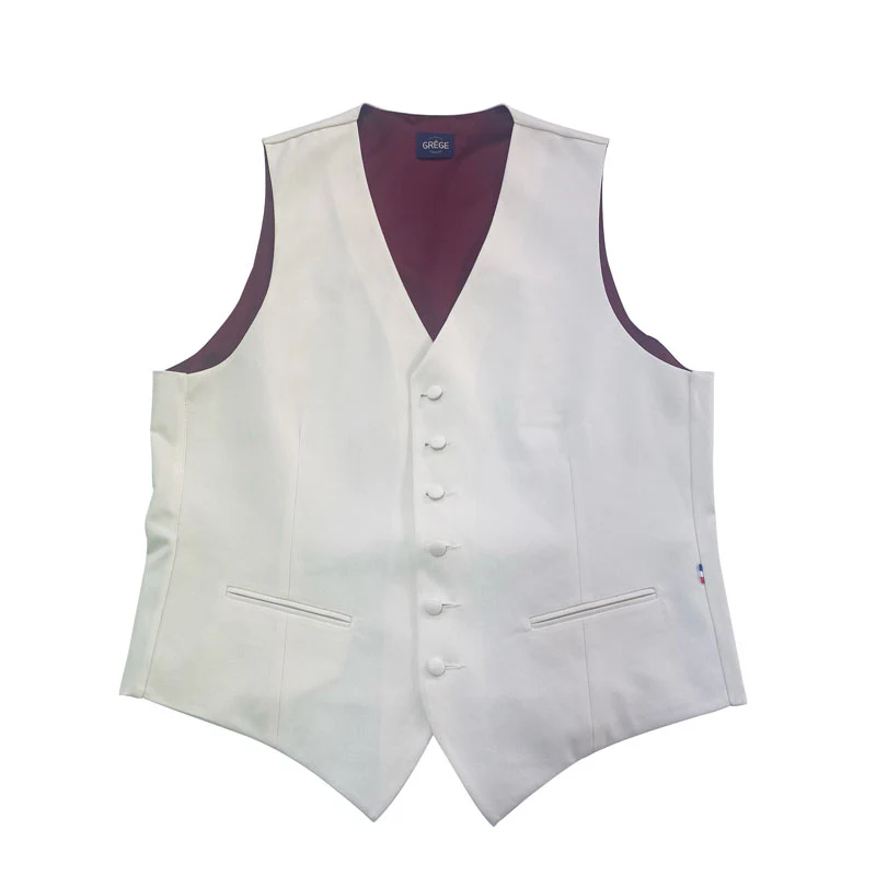Gilet Mug en coton stretch écru
