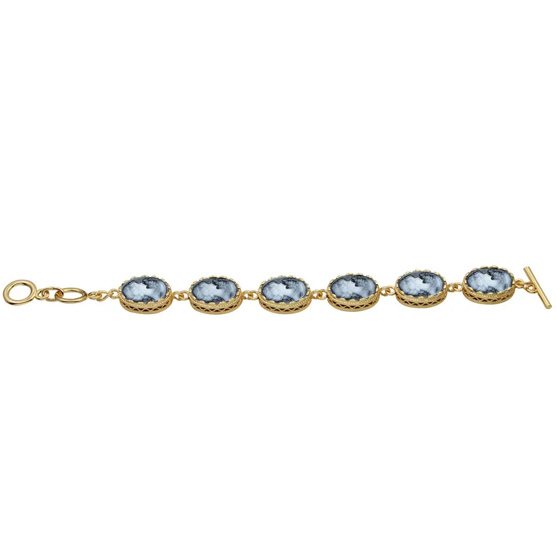 Bracelet camée Reine couleur Or ( 6 couleurs disponibles ) – Image 3