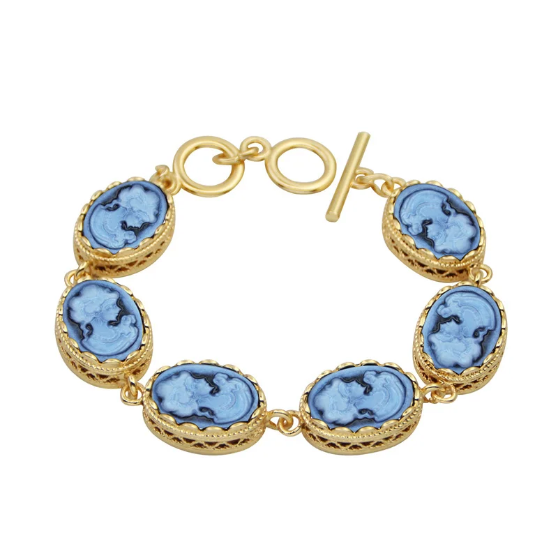Bracelet camée Reine couleur Or ( 6 couleurs disponibles ) – Image 5