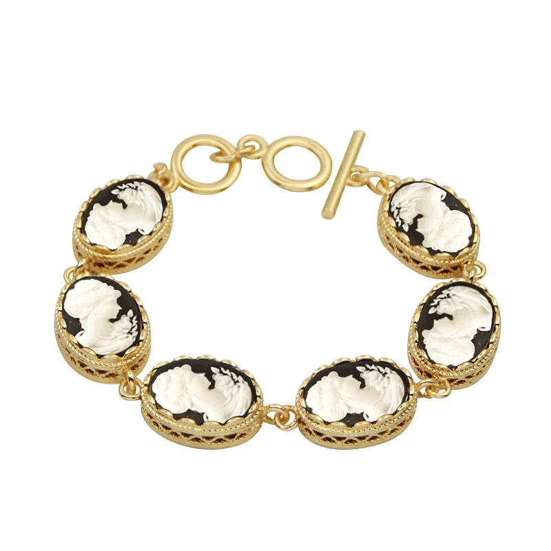 Bracelet camée Reine couleur Or ( 6 couleurs disponibles ) – Image 9