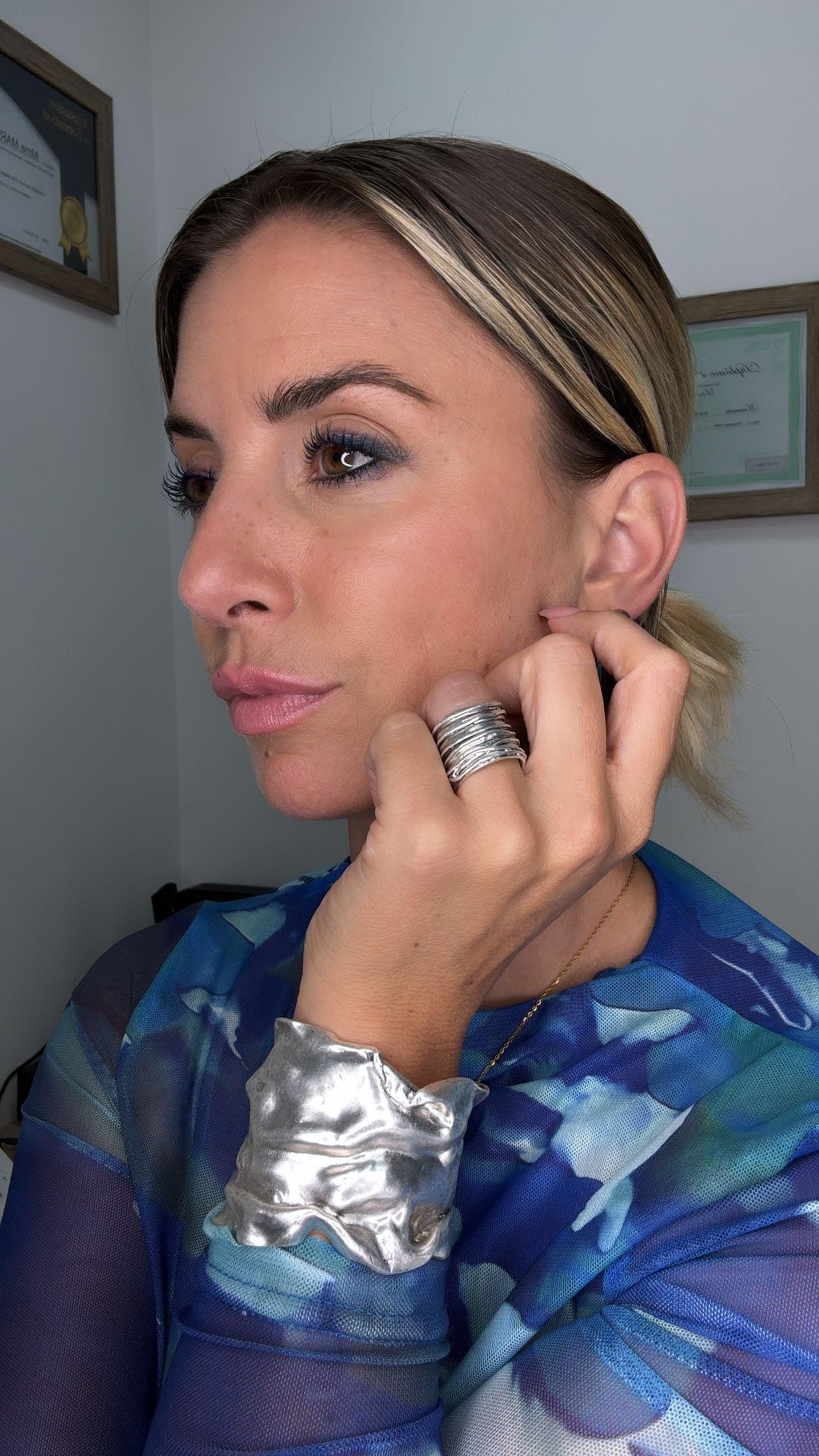 R66602 Bague Ruban Brossé - Karine Sultan