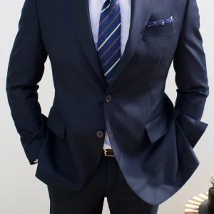 COSTUME BLEU MARINE B4 - ELEGANZA