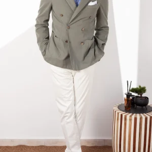 VESTE VINTAGE CROISE VERTE R37