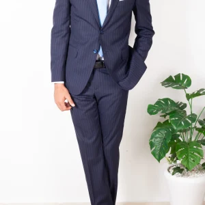 COSTUME BLEU RAYURES NAPLES - R65