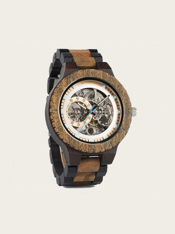 Montre en Bois Homme Mécanique - Hiba