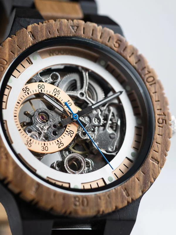 Montre en Bois Homme Mécanique - Hiba – Image 7