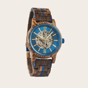 Montre en Bois Homme Mécanique - Bouleau
