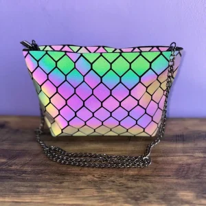Petit sac à main réfléchissant Flashy Bulles