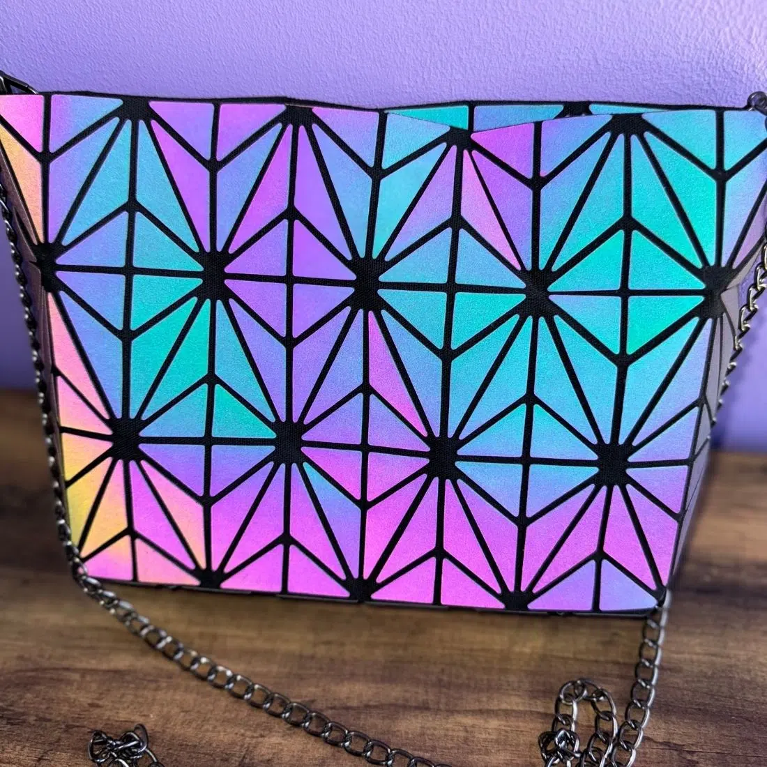 Petit Sac à main réfléchissant Flashy Star – Image 8