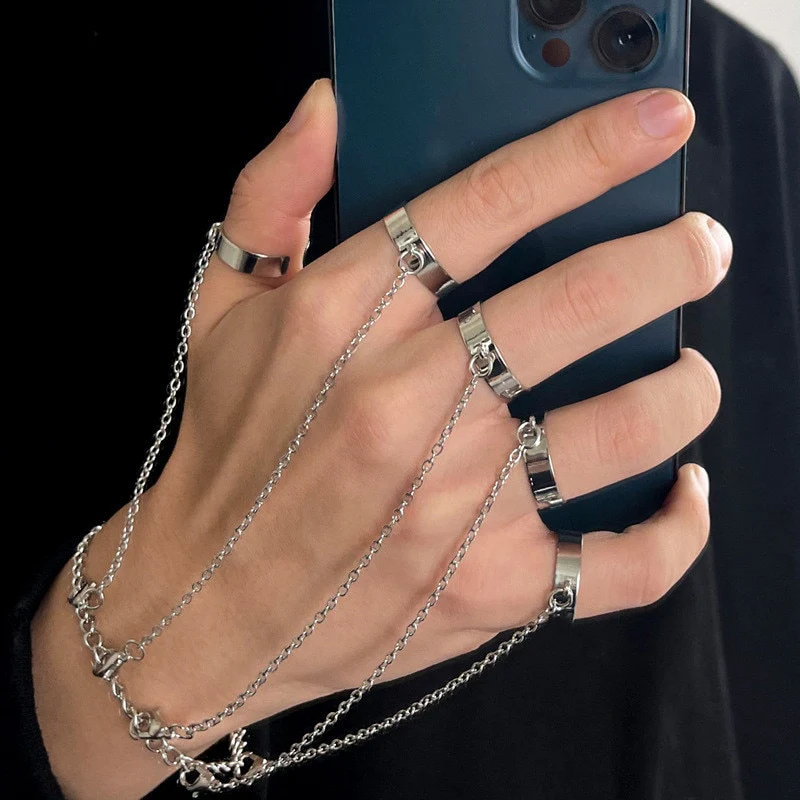 bague 2 anneaux relies