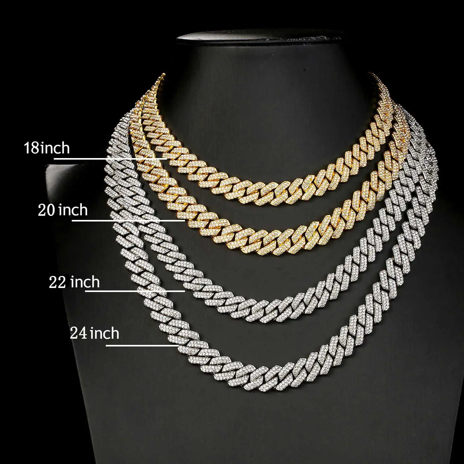 collier homme or blanc – Image 6