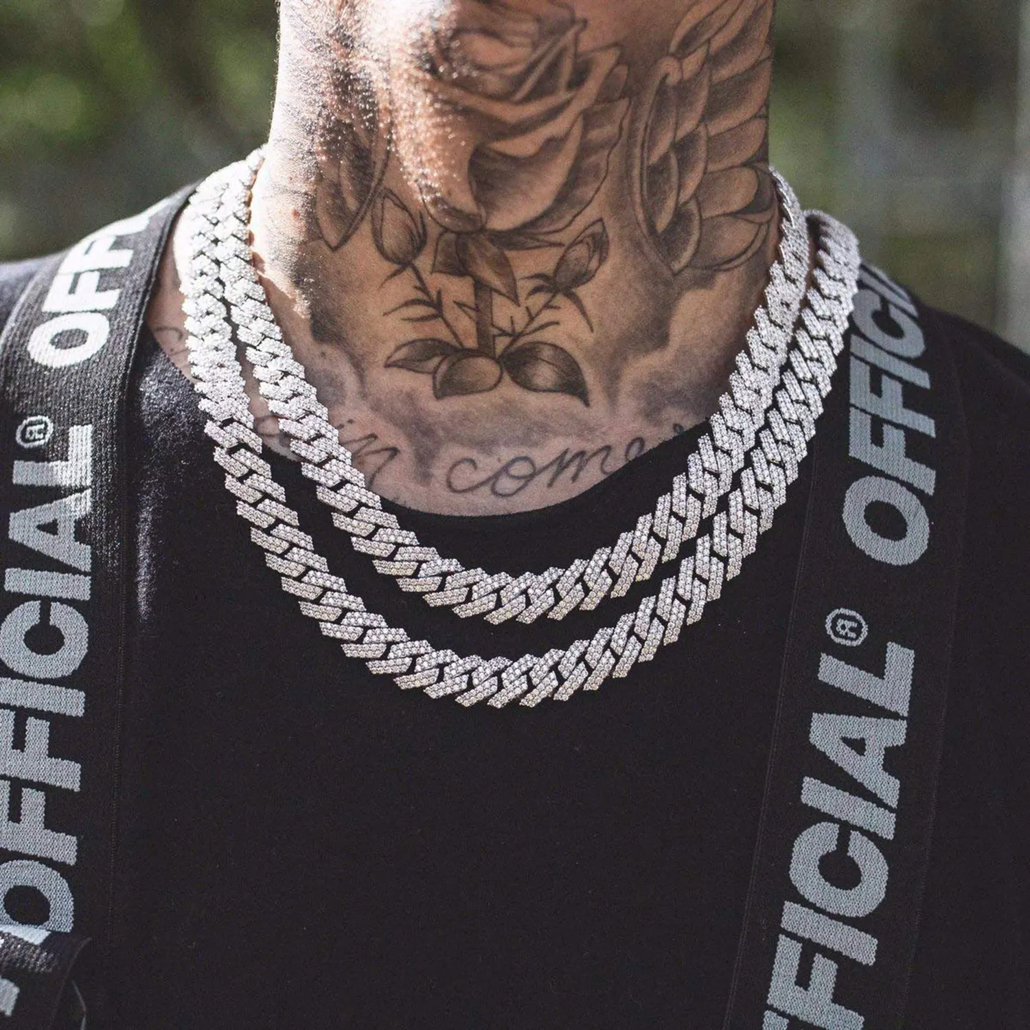 collier homme or blanc – Image 4