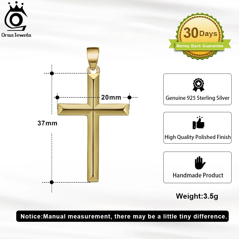 collier croix homme or – Image 3
