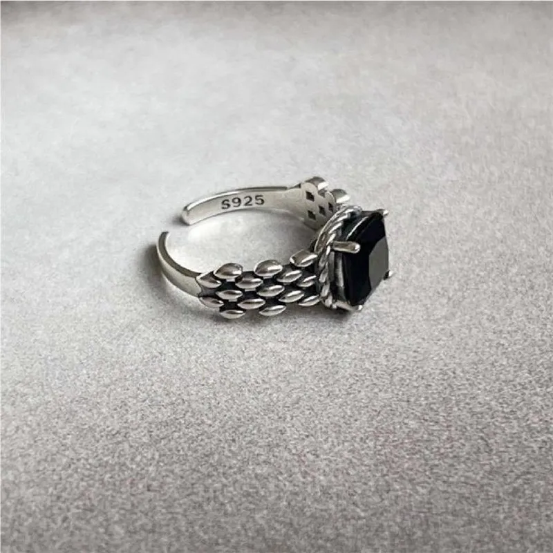 bague obsidienne – Image 2