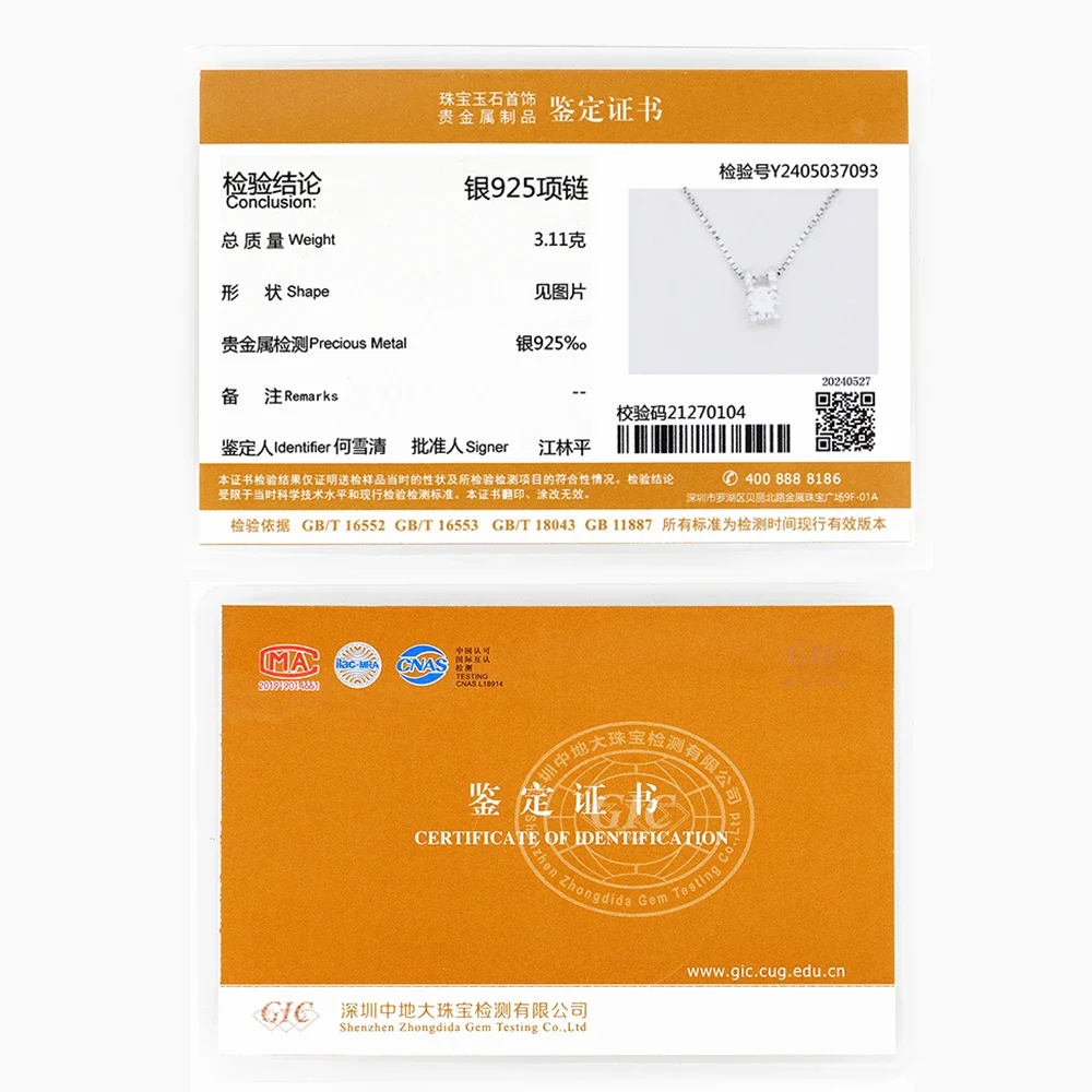 diamant solitaire collier – Image 6