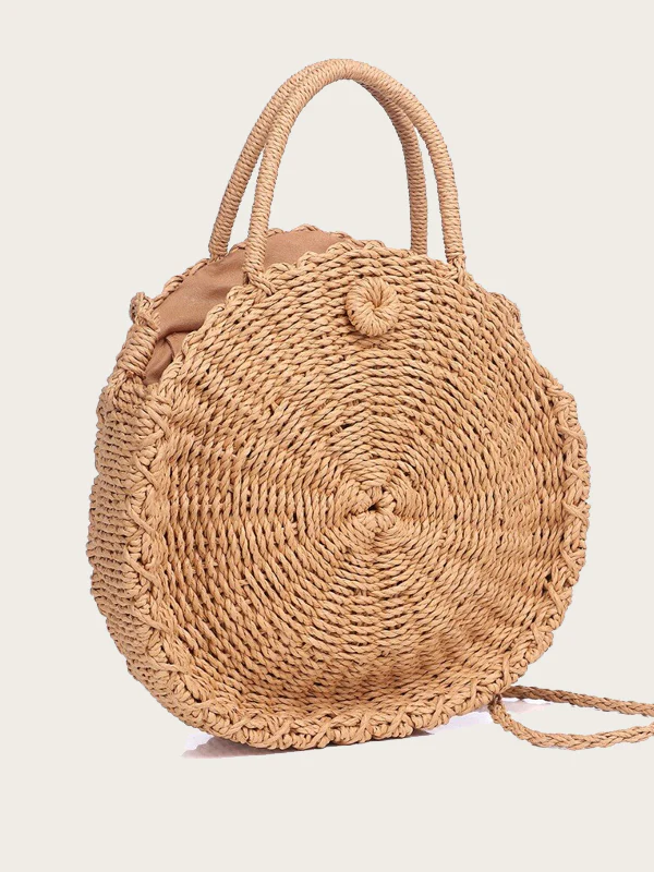 Sac en Paille Rond - Saule
