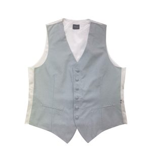 Gilet Mug micro imprimé Jacquard Vert d'Eau