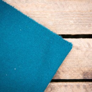 Tissu 100% laine rasé couleur vert canard