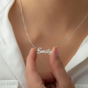 collier prénom argent