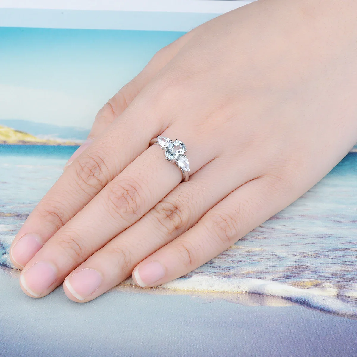 Aigue Marine Bague – Image 2