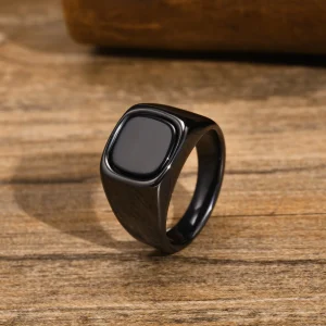Bague Homme Noire