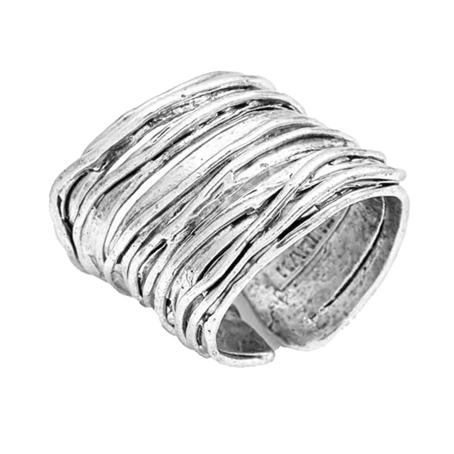 R66602 Bague Ruban Brossé - Karine Sultan – Image 2