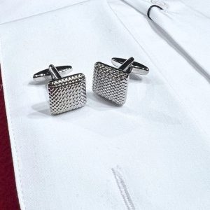 BOUTONS DE MANCHETTE ROYAL ARGENT - new