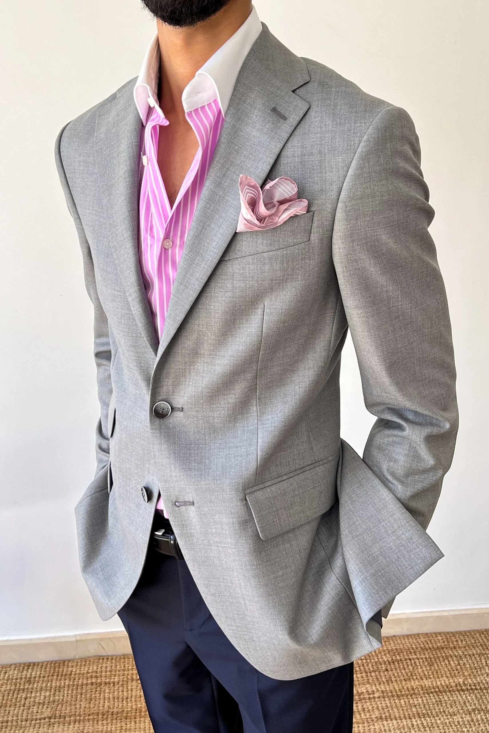 Veste Notch Gris Clair - Phoenix