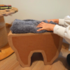 Tabouret pour enfant à customiser en carton recyclé (soldé) – Image 4