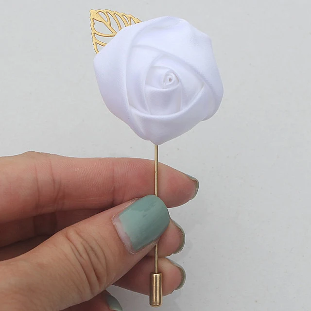 Broche fleur tissu – Image 3