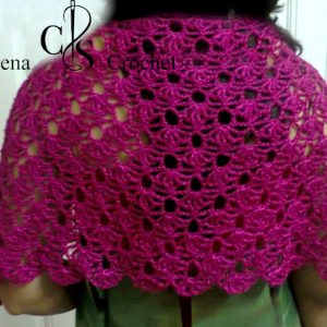 Châles Châle rose indien au crochet