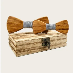 Coffret Noeuds Papillon en Bois Père & Fils - Spartine
