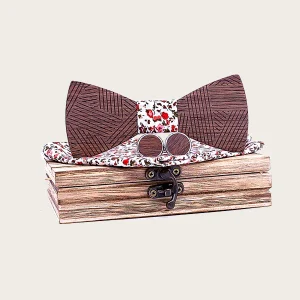 Coffret Noeud Papillon en Bois Homme - Manitoba